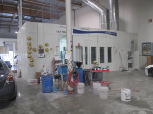 Paint Preparation Area at Camarillo Auto Body